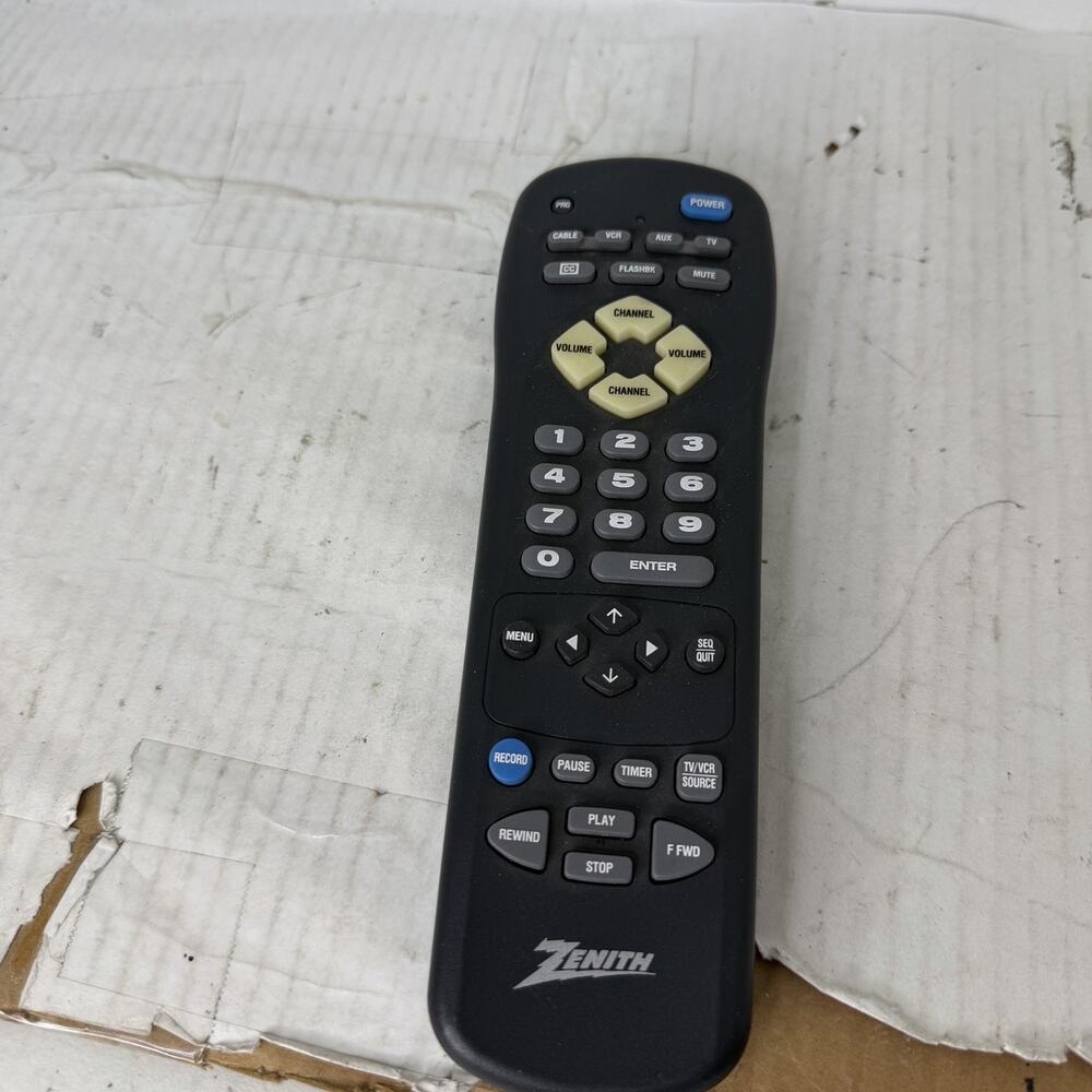 Zenith MBR3445 Replacement TV / VCR / AUX / CABLE OEM Remote Tested And Works
